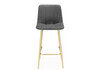 Миниатюра фото барный стул woodville дани мини темно-серый (zd 995) / золотой np 632311 | 220svet.ru