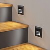 Миниатюра фото подсветка для ступеней werkel черные матовый w1154108 | 220svet.ru