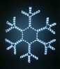 Миниатюра фото светодиодная снежинка "зимняя классика" ø1,1м белая, дюралайт на металлическом каркасе, ip65 ltc lc-13046 | 220svet.ru