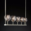 Миниатюра фото подвесная люстра imperium loft rh boule de cristal linear chandelier 5 nickel 240205-22 | 220svet.ru