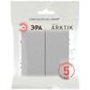 Миниатюра фото выключатель эра arktik 16-1104-03 двойной 10ах-250в алюминий б0070346 | 220svet.ru