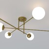 Миниатюра фото потолочная люстра eurosvet netz 30181/6 латунь | 220svet.ru