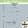 Миниатюра фото светильник уличный настенный fumagalli midipilar/remo r50.254.000.aye27 | 220svet.ru