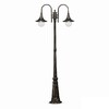 Миниатюра фото садово-парковый светильник ideal lux cima pt2 nero antico | 220svet.ru