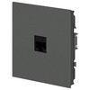 Миниатюра фото розетка эра arktik 16-3107-06 информационная rj45 графит б0070479 | 220svet.ru
