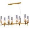Миниатюра фото подвесная люстра illumico il5177-8lls-29 brass tubo | 220svet.ru