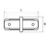 Миниатюра фото коннектор трековый однофазный прямой lightstar barra 502106 | 220svet.ru