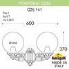 Миниатюра фото светильник уличный настенный fumagalli porpora/g250 g25.141.000.aye27 | 220svet.ru