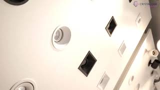 Миниатюра фото встраиваемый светильник crystal lux clt 043c bl | 220svet.ru